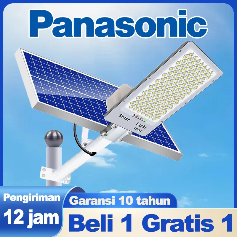 ☀️ LAMPU JALAN TENAGA SURYA 2000W - Otomatis Nyala (Garansi 30Th)