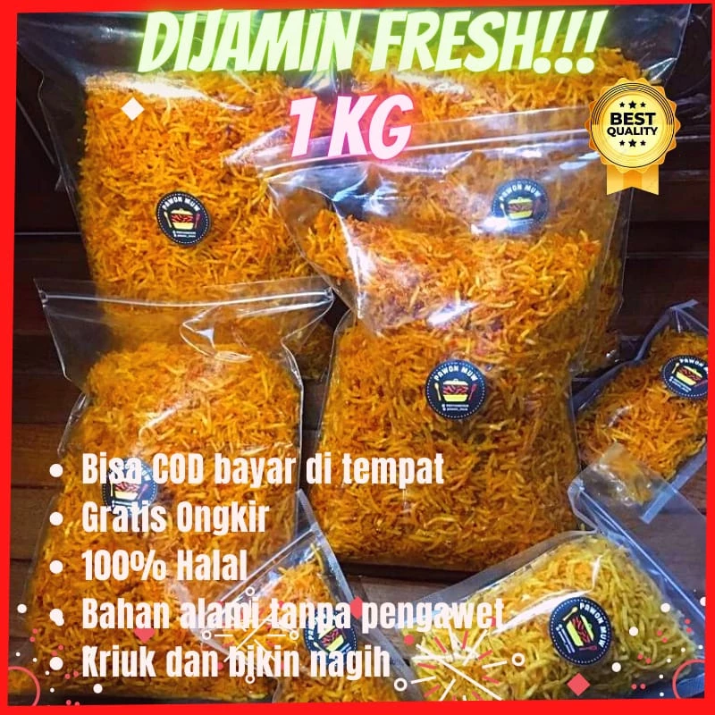 🍟 LAUK KRISPI SIAP SANTAP - Kentang Mustofa 1kg (Pedas Manis)