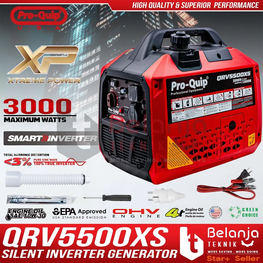 🏠 BENTENG ENERGI 3000W - Genset Inverter Silent Kapasitas Rumah Besar
